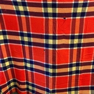 Vintage 1970’s throw blanket. Cutter. Great‎ for making pillows 60 x 52  158